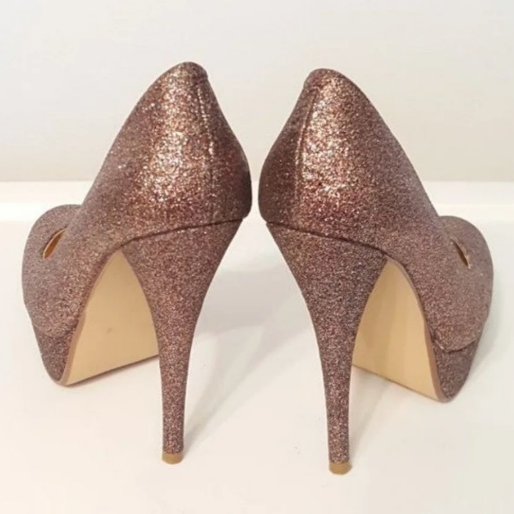 7.5 Vintage glitter Steve Madden Heels GUC! - Picture 2 of 7